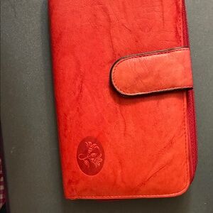 Buxton Red Ensemble Clutch